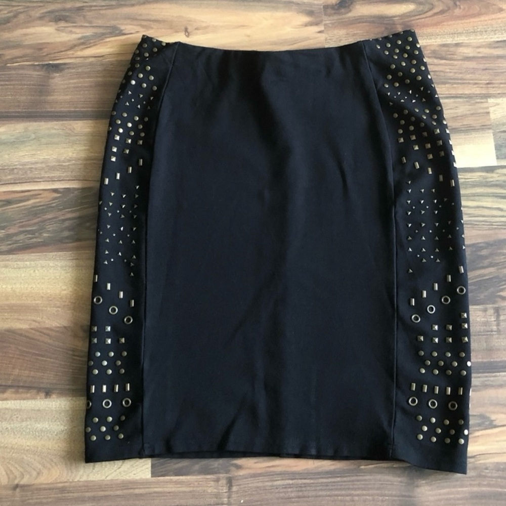 Ashley Stewart Elegant Black Pencil Skirt